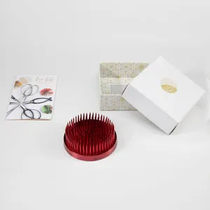 Wazakura Kenzan κόκκινο στρογγυλό 63mm ikebana