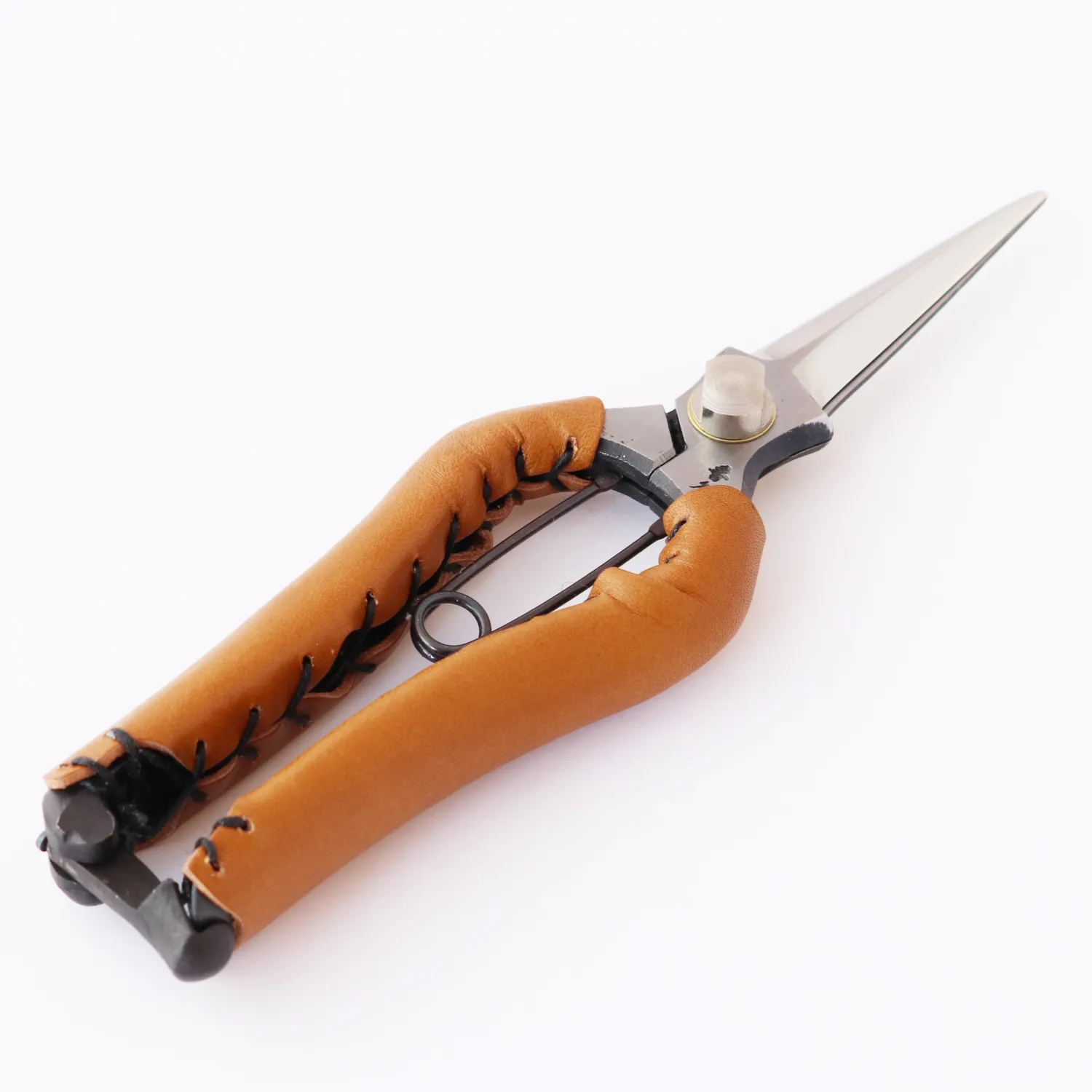 Toyama Hamono T17C ψαλίδι κήπου δερμάτινο καμηλό σφυρήλατο