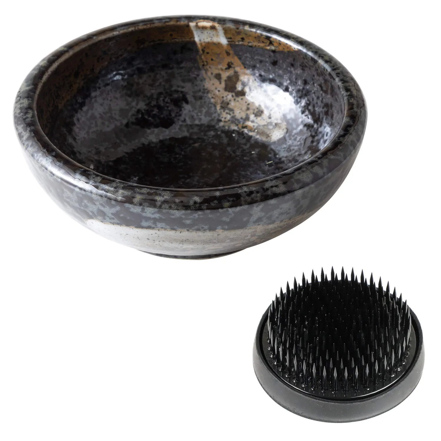 Wazakura Σετ Ικεμπάνα Kenzan 61mm + Μαύρο Βάζο