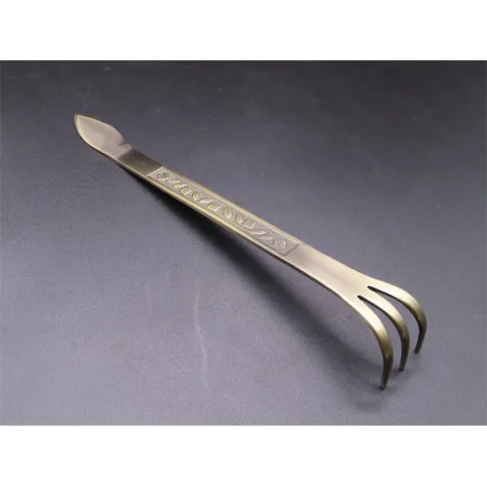 Tanabe Bonsai Rake Spatula μπρονζέ τσουγκράνα ρίζας