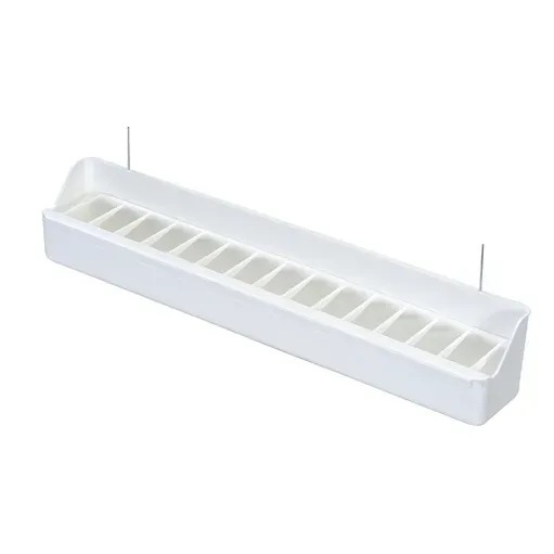 MyAgroMarket Ταΐστρα Ωδικών με Χωρίσματα 30cm λευκή