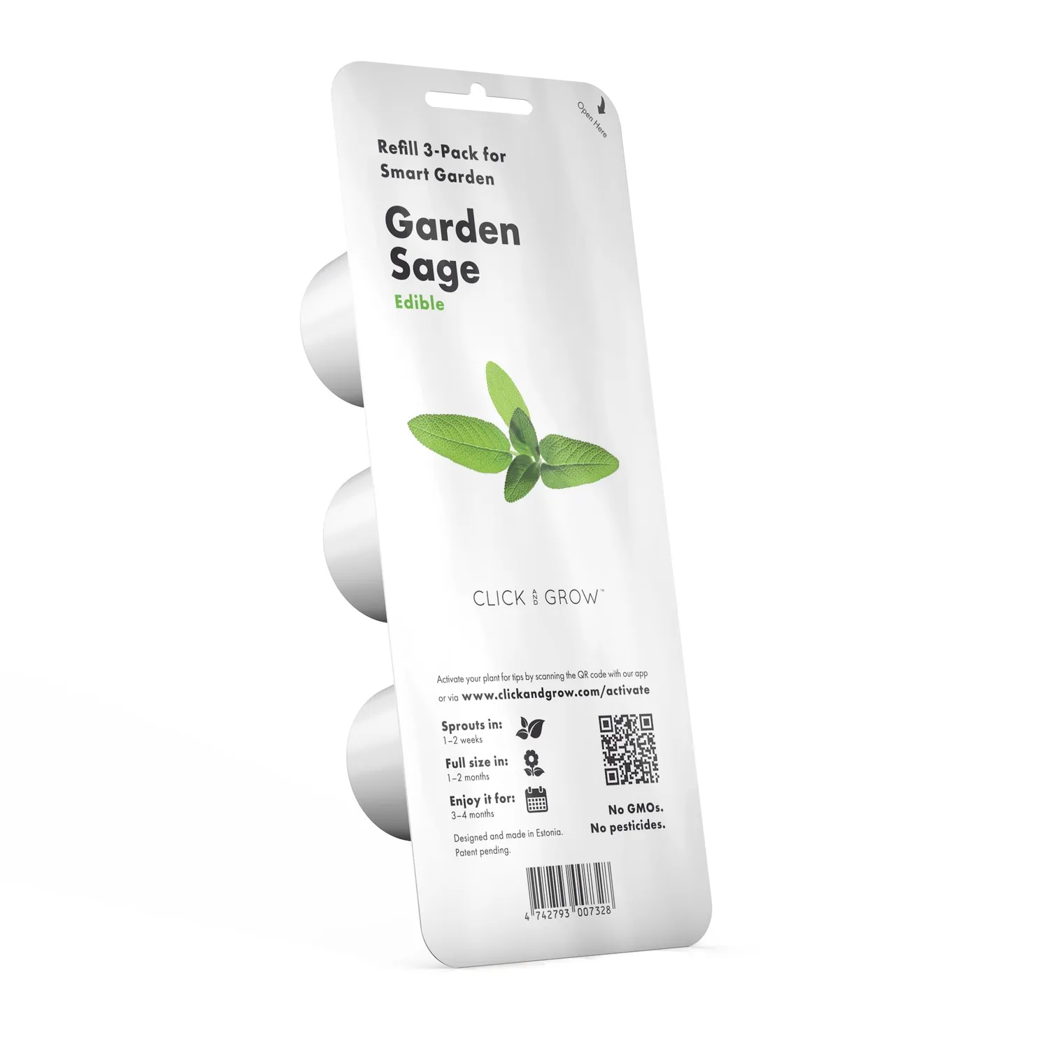 Click and Grow Garden Sage κάψουλες φυτών 3-pack φαρμακευτικές
