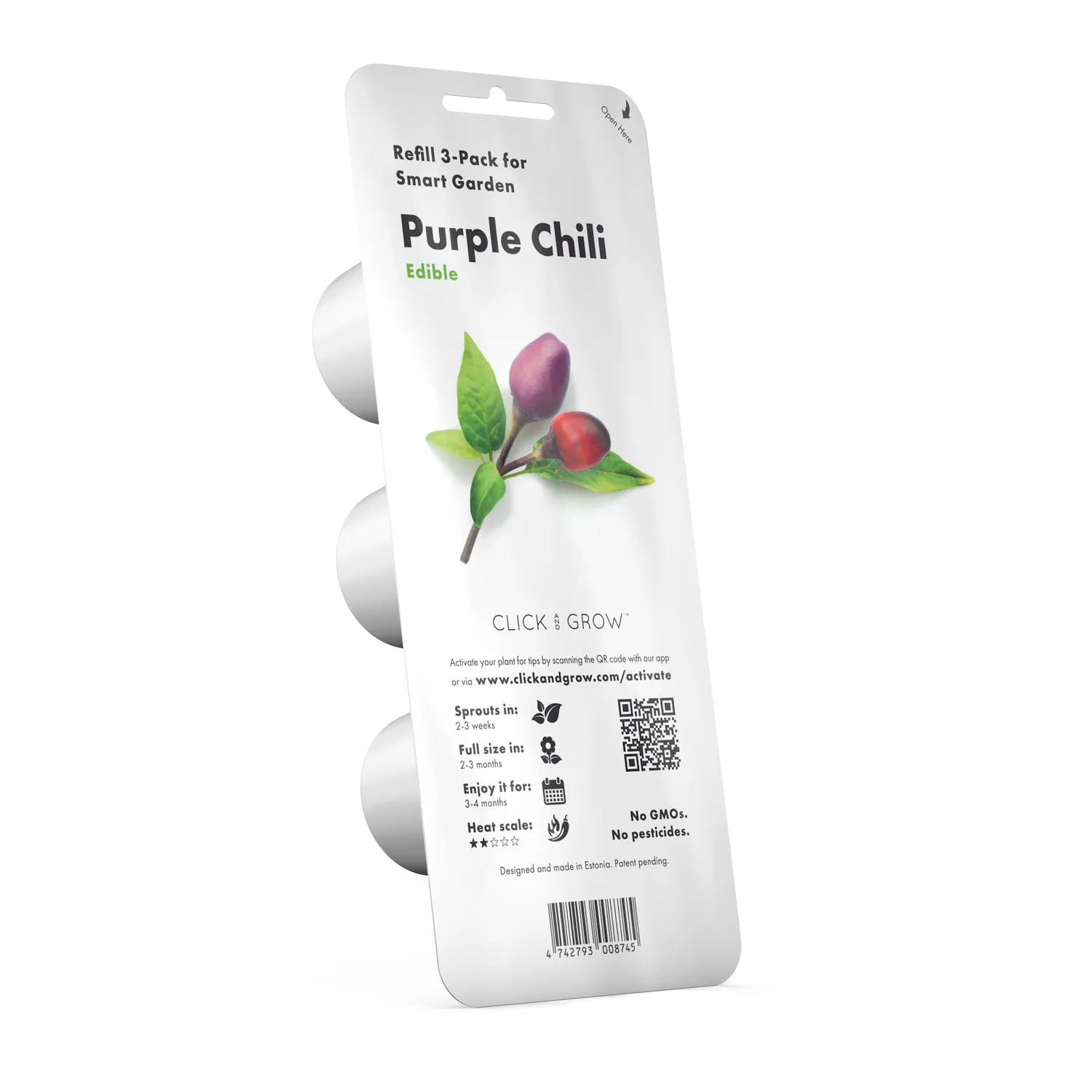 Click and Grow Purple Chili κάψουλες 3-pack καυτερές