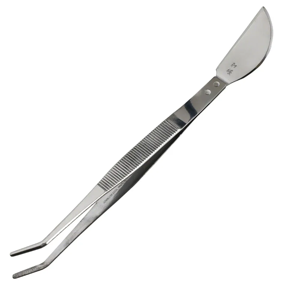 Wazakura τσιμπίδα bonsai 210mm κυρτή με σπάτουλα
