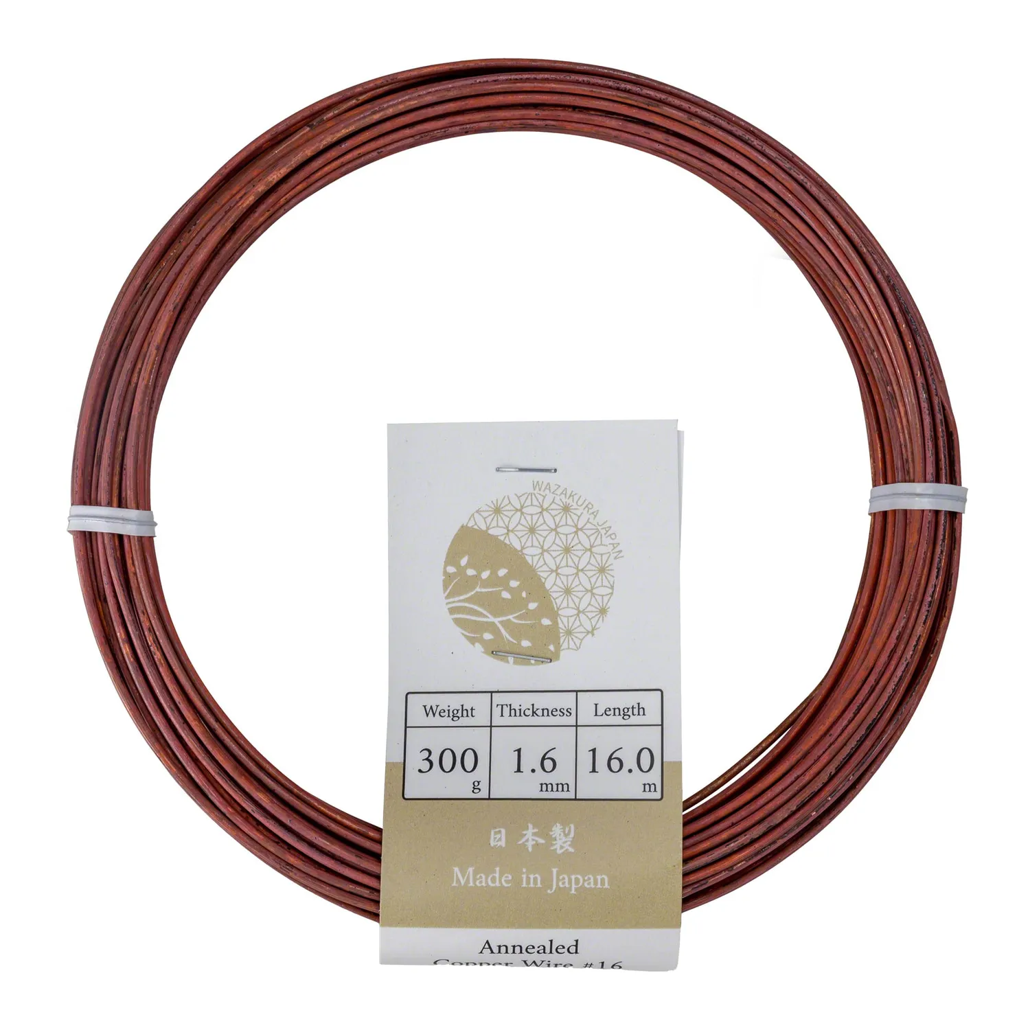 Wazakura Annealed Copper σύρμα μπονσάι 1,2mm 300g χαλκός