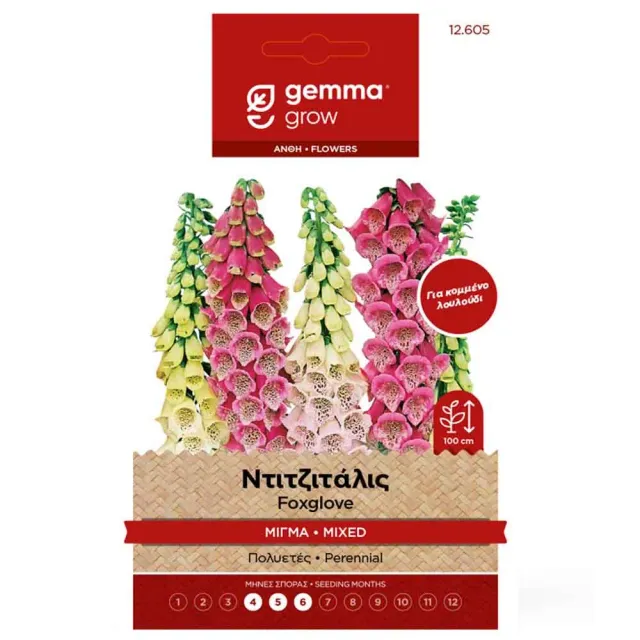 MyAgroMarket Ντιτζιτάλις μίγμα σπόροι 0,4gr πολυετές
