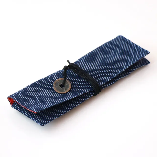 Toyama Hamono R8B θήκη ψαλιδιών sashiko μπλε indigo