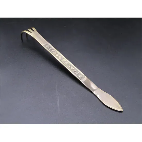 Tanabe Bonsai Rake Spatula μπρονζέ τσουγκράνα ρίζας