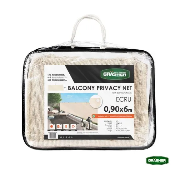 MyAgroMarket Δίχτυ μπαλκονιού 0,90x6m σκίαση 85%