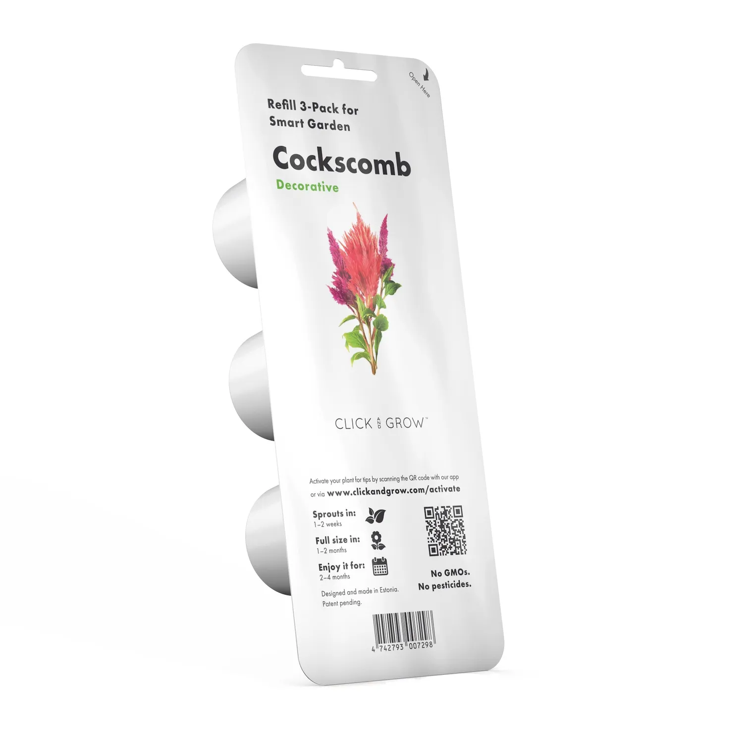 Click and Grow Cockscomb κάψουλες φυτών 3-pack ανθοφόρο