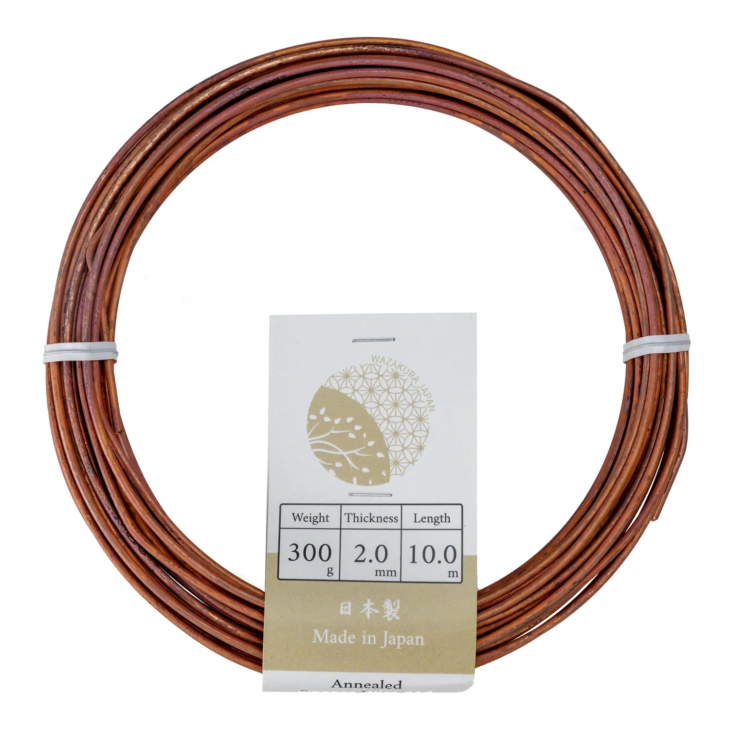 Wazakura Annealed Copper σύρμα μπονσάι 1,2mm 300g χαλκός