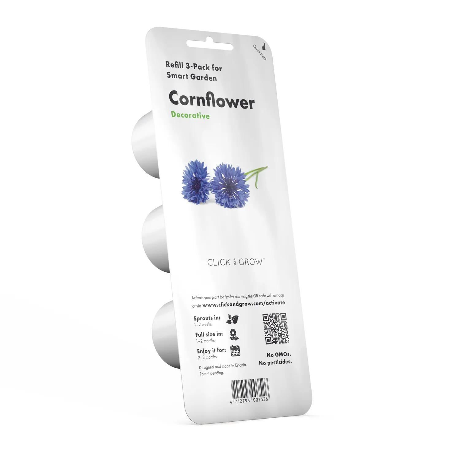 Click and Grow Cornflower κάψουλες λουλουδιών 3 τεμ