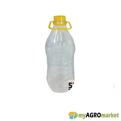 MyAgroMarket Φιάλη PET πλαστική 3lt διάφανη με χερούλι