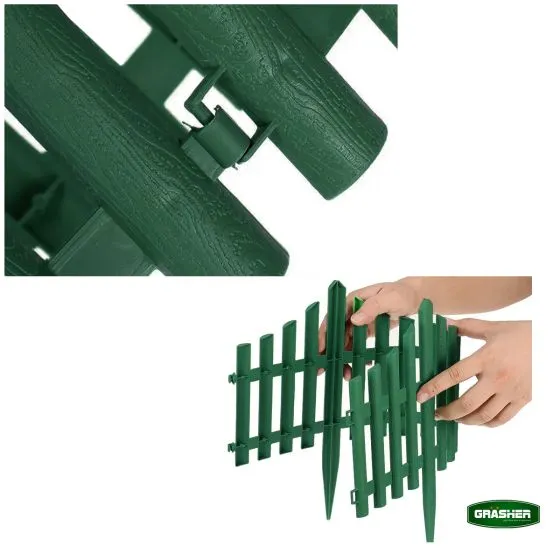 MyAgroMarket φράχτης κήπου διακοσμητικός 230x33εκ πλαστικός