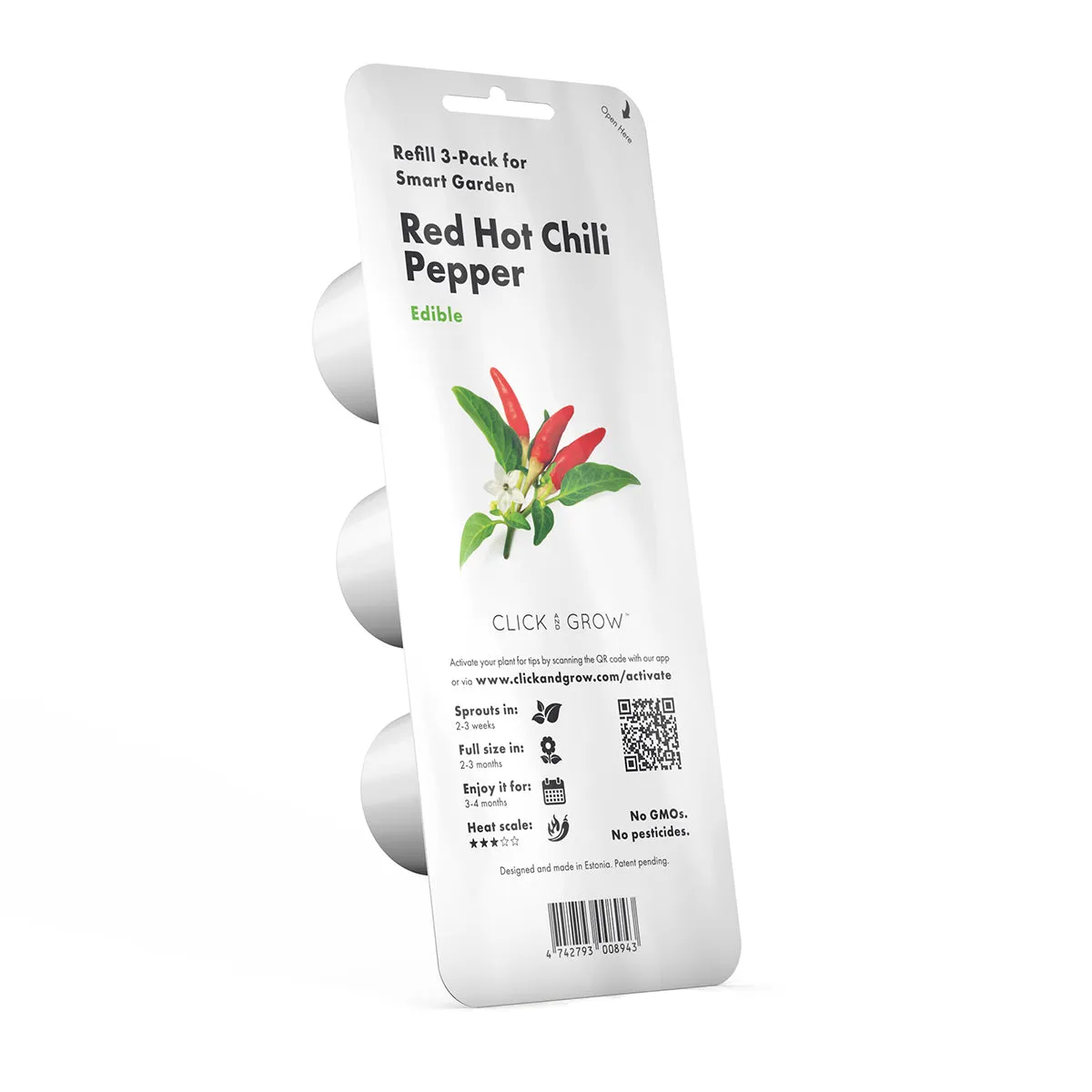 Click and Grow Red Hot Chili κάψουλες καυτερής πιπεριάς 3 τεμ