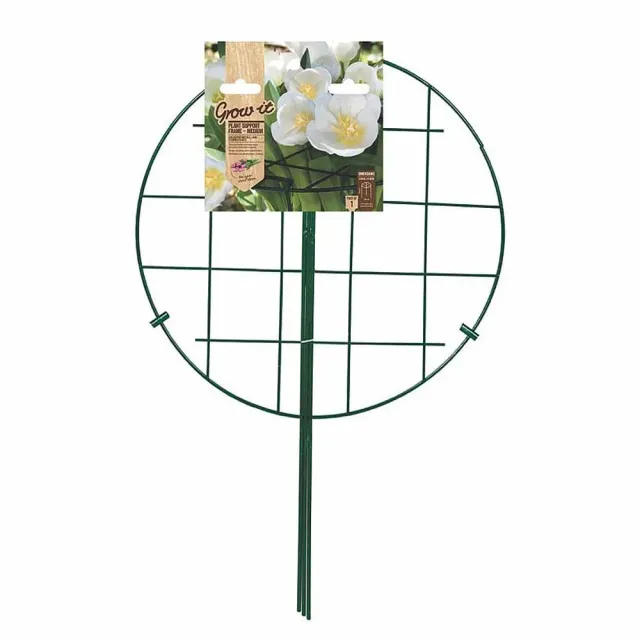 MyAgroMarket Στήριγμα φυτών σχάρα μεταλλικό 45-60cm πράσινο