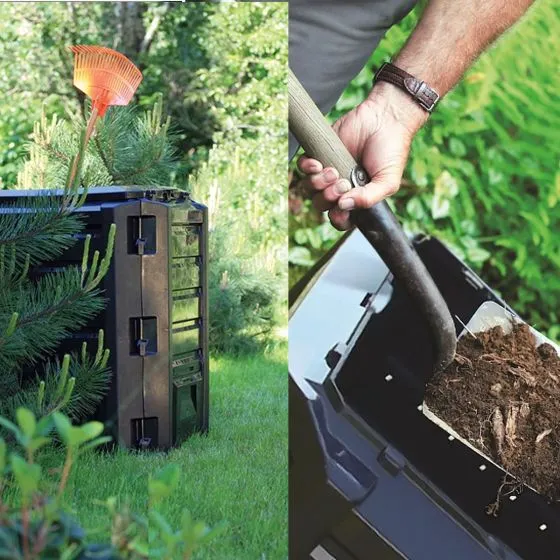 Prosperplast Κάδος Κομποστοποίησης 380lt μαύρος