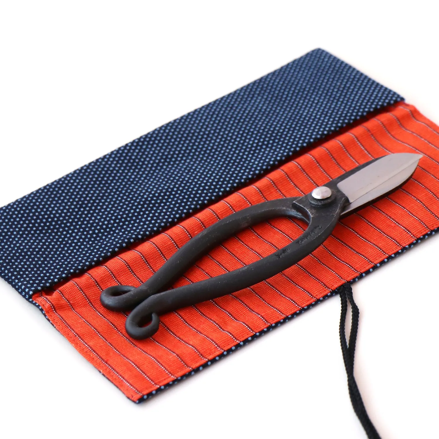 Toyama Hamono R8B θήκη ψαλιδιών sashiko μπλε indigo