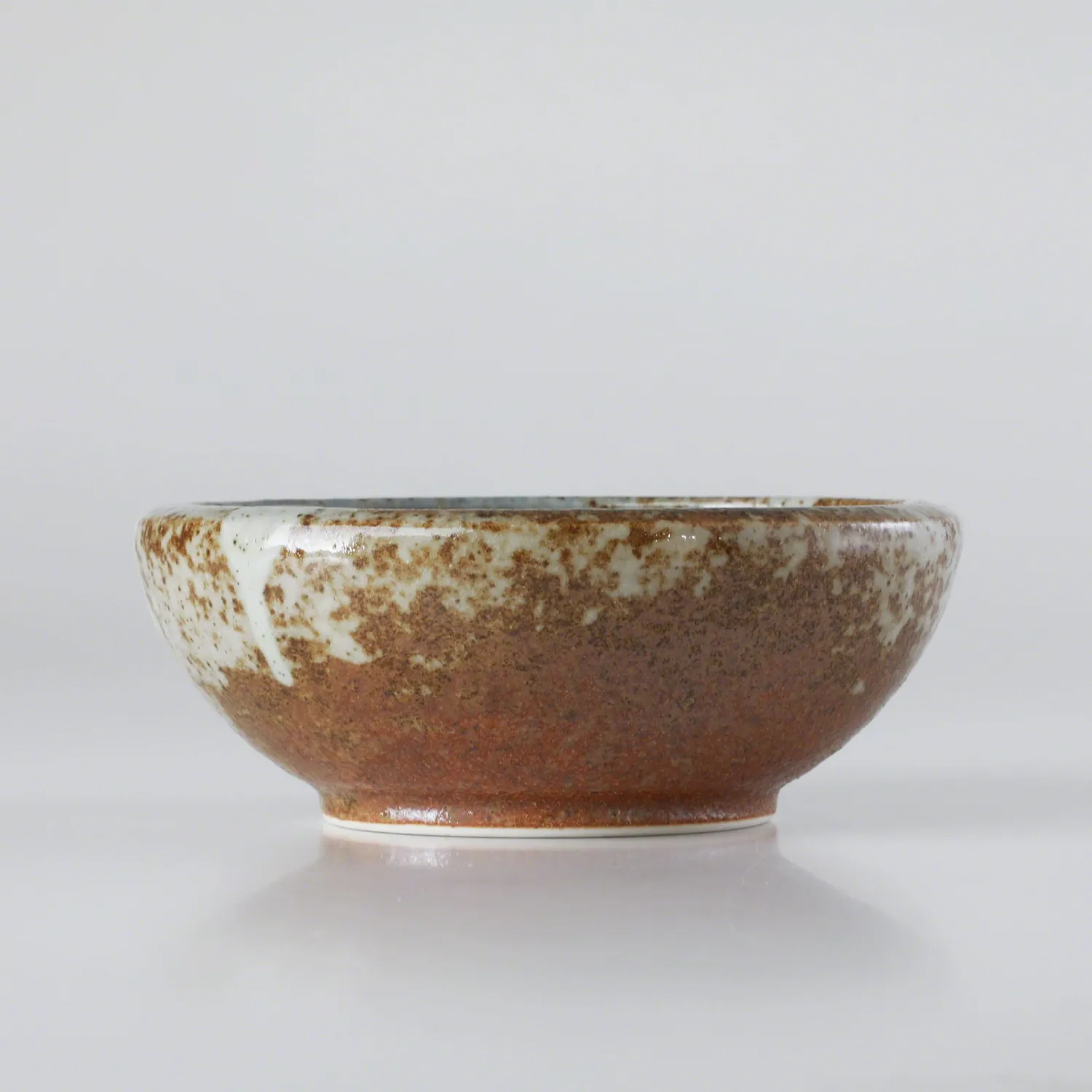 Minoyaki Series Βάζο Ikebana Στρογγυλό 125mm Λευκό