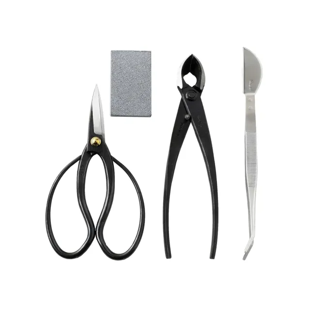 Wazakura Essential Kit σετ εργαλείων μπονσάι 4 τεμαχίων ανθρακούχο