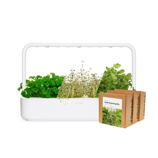 Click and Grow Smart Garden 9 kit μπριζόλας λευκό