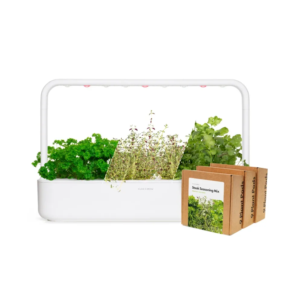 Click and Grow Smart Garden 9 kit μπριζόλας λευκό