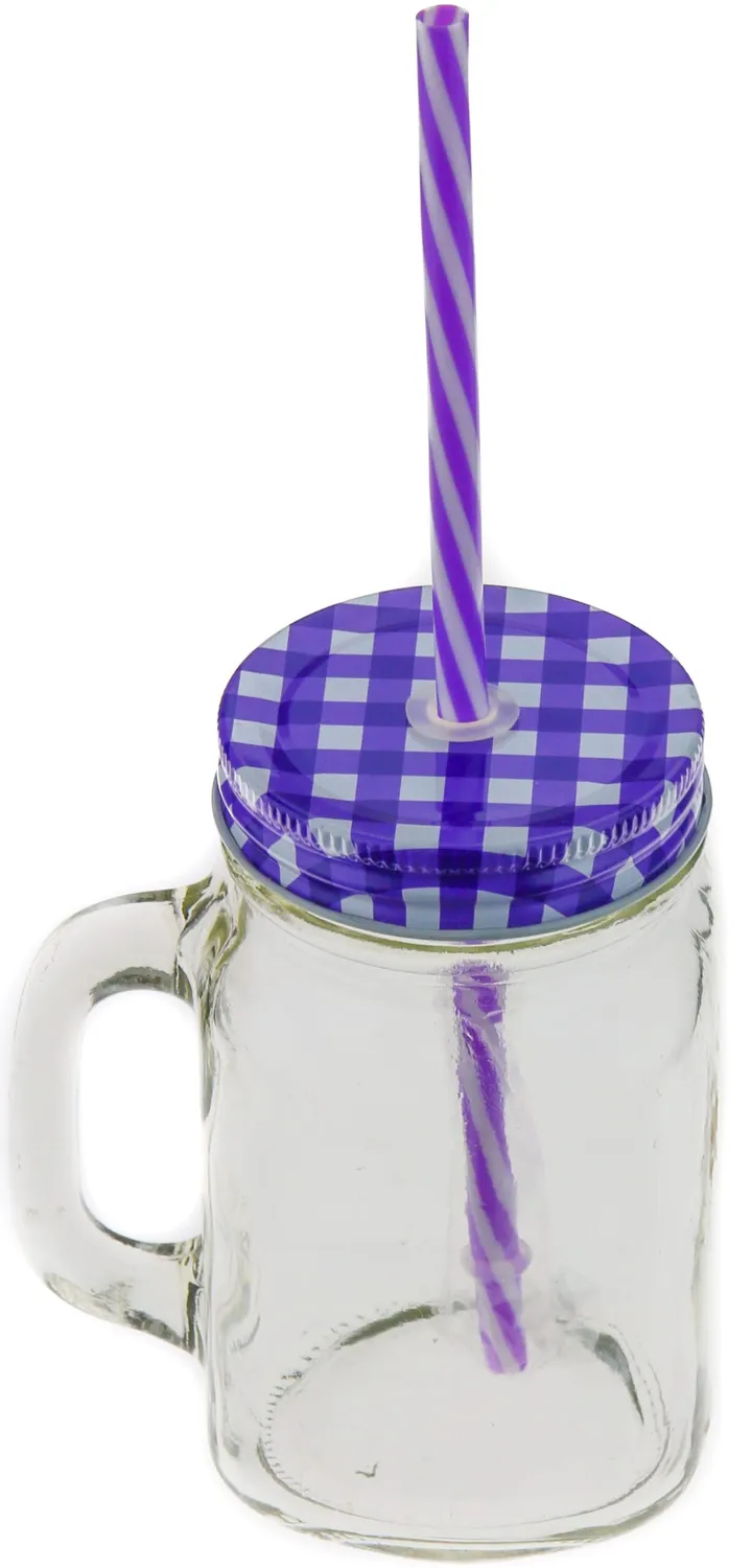 MyAgroMarket Γυάλινο Βάζο με Καλαμάκι 400ml