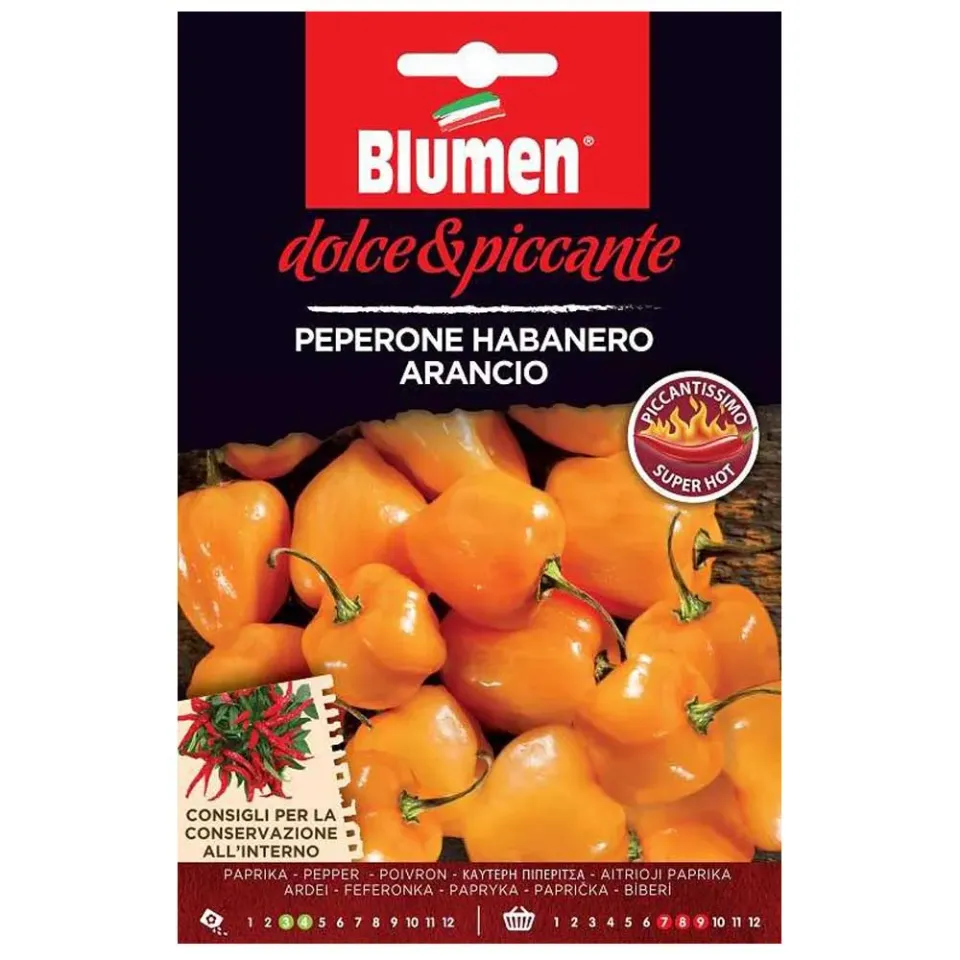 MyAgroMarket Habanero Arancio σπόροι καυτερής πιπεριάς 0,06gr πορτοκαλί