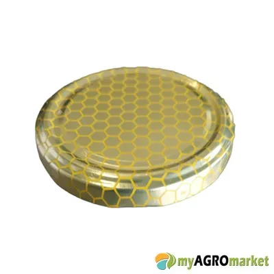 MyAgroMarket Καπάκι Φ82 μεταλλικό χρυσό κηρήθρα