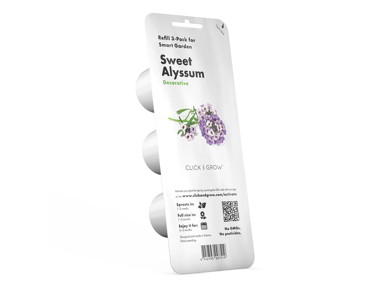 Click and Grow Sweet Alyssum κάψουλες φυτών 3 τεμ αρωματικό