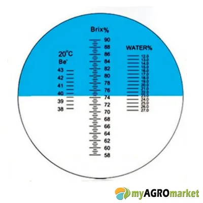 MyAgroMarket διαθλασίμετρο μελιού 58-90% Brix με ATC