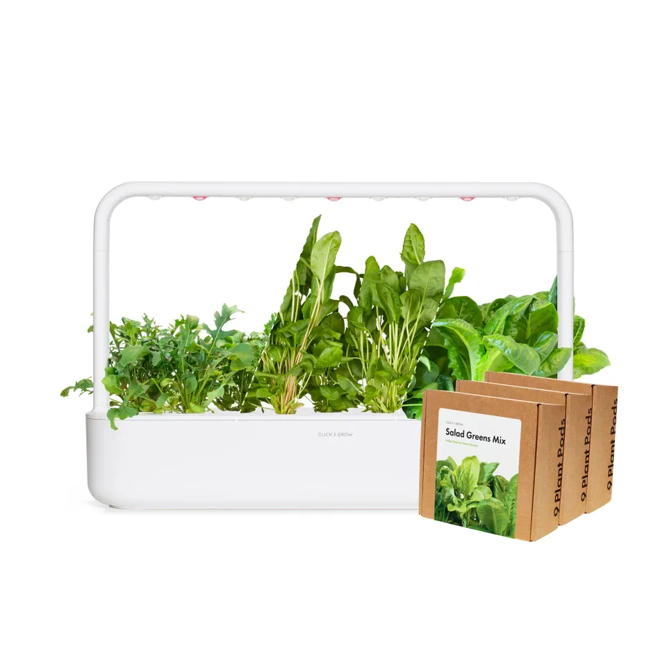 Click and Grow Smart Garden 9 κιτ σαλάτας λευκό πλήρες