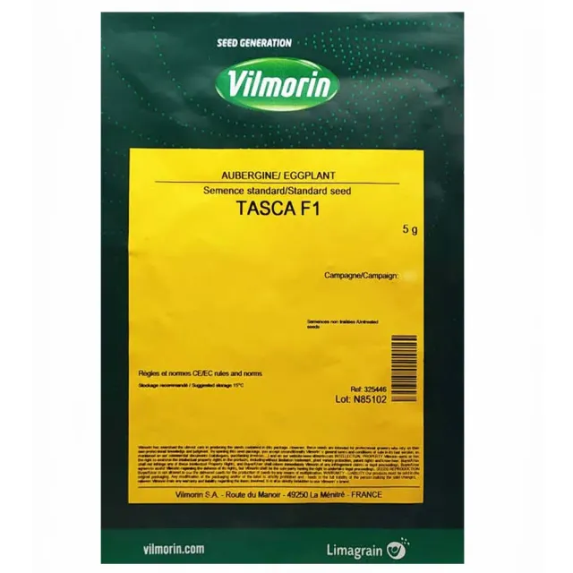 Tasca F1 Μελιτζάνα φλάσκα σπόροι 5gr ανθεκτική