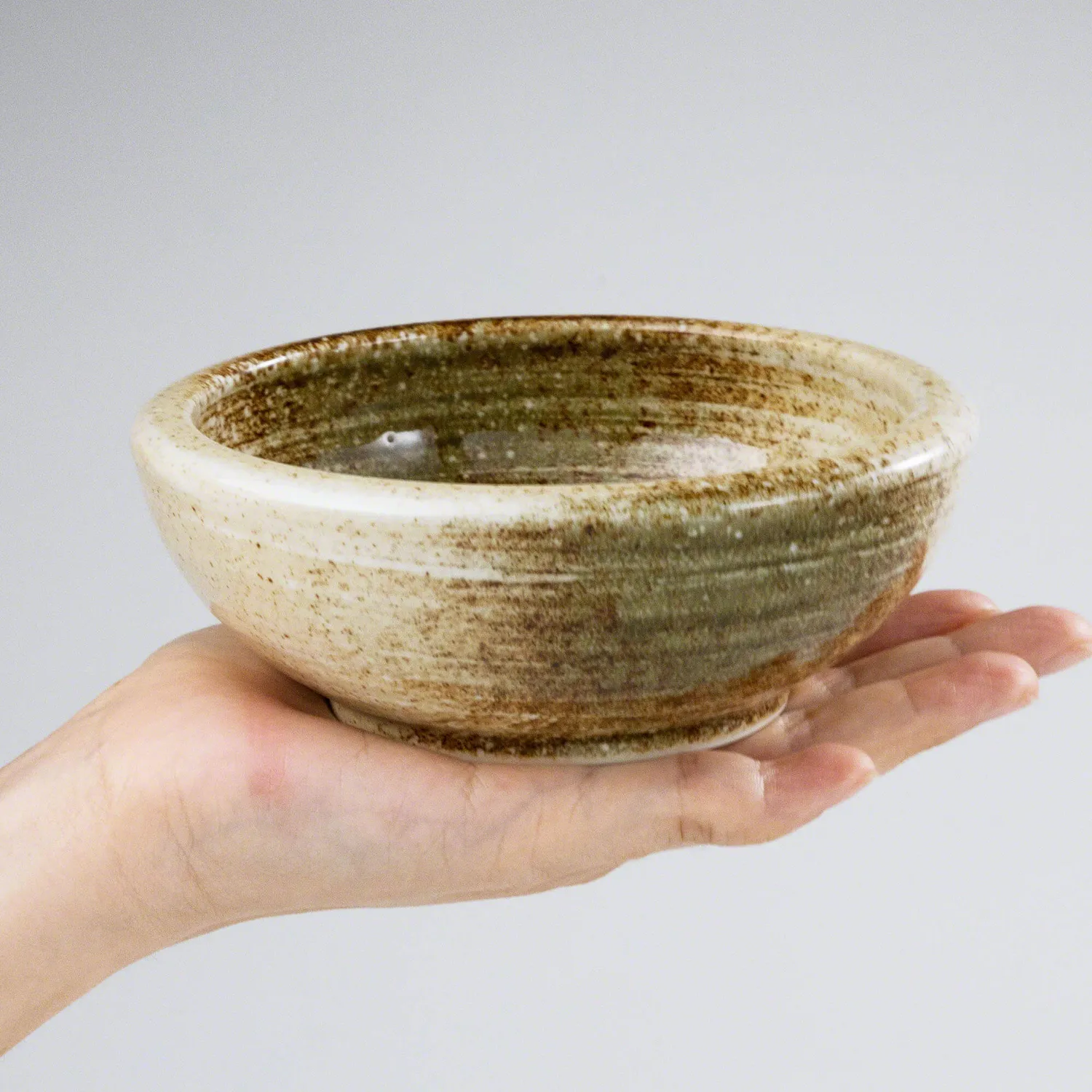 Wazakura Minoyaki βάζο ικεμπάνα κεραμικό 12,5cm μπεζ