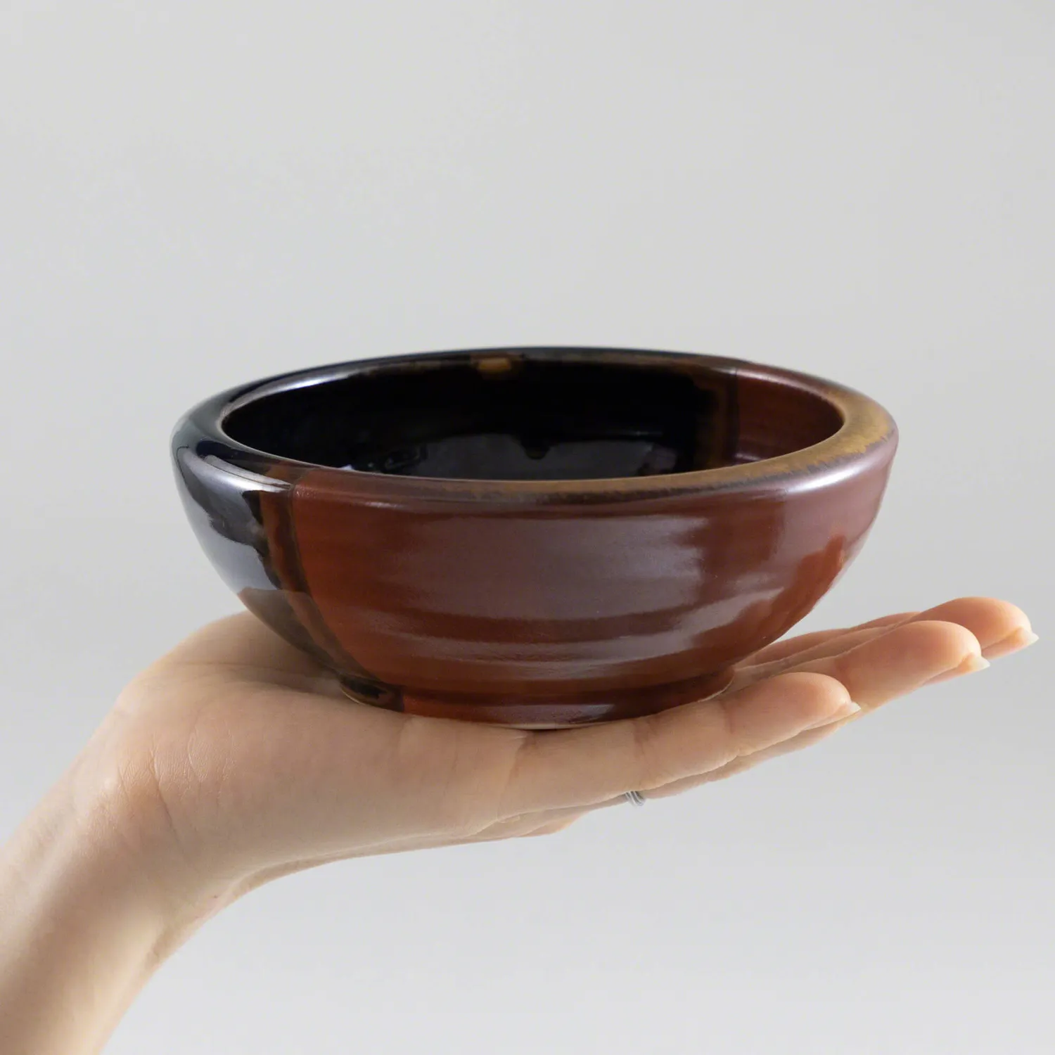 Wazakura Minoyaki Βάζο Ικεμπάνα 12,5 cm Μαύρο Κεραμικό