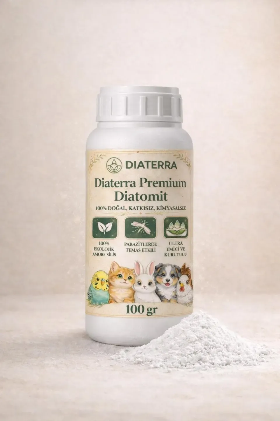 Diaterra Premium σκόνη 100 γρ για έντομα