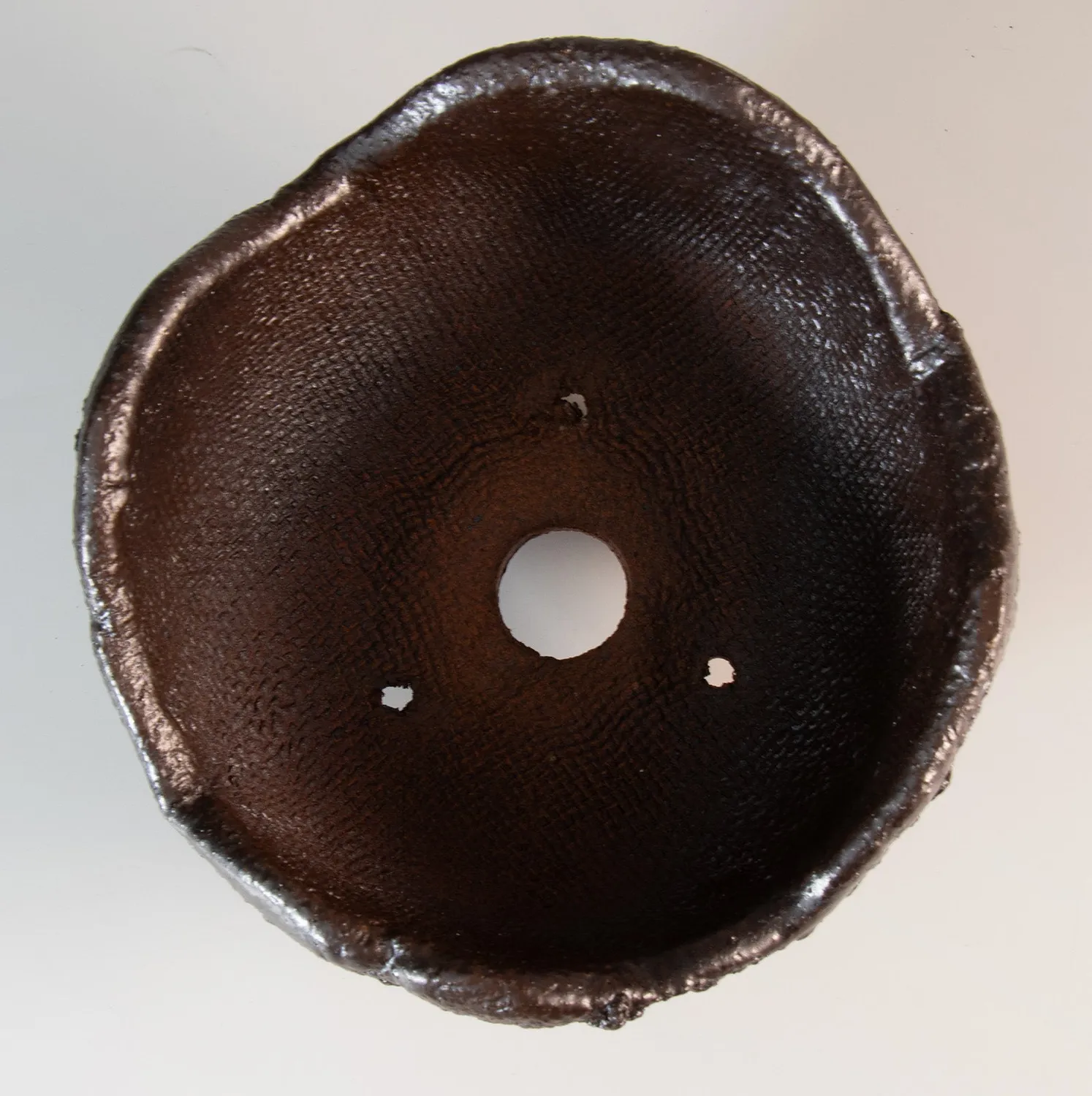 Wazakura Shigaraki γλάστρα μπονσάι ημισελήνου 160mm ρουστίκ