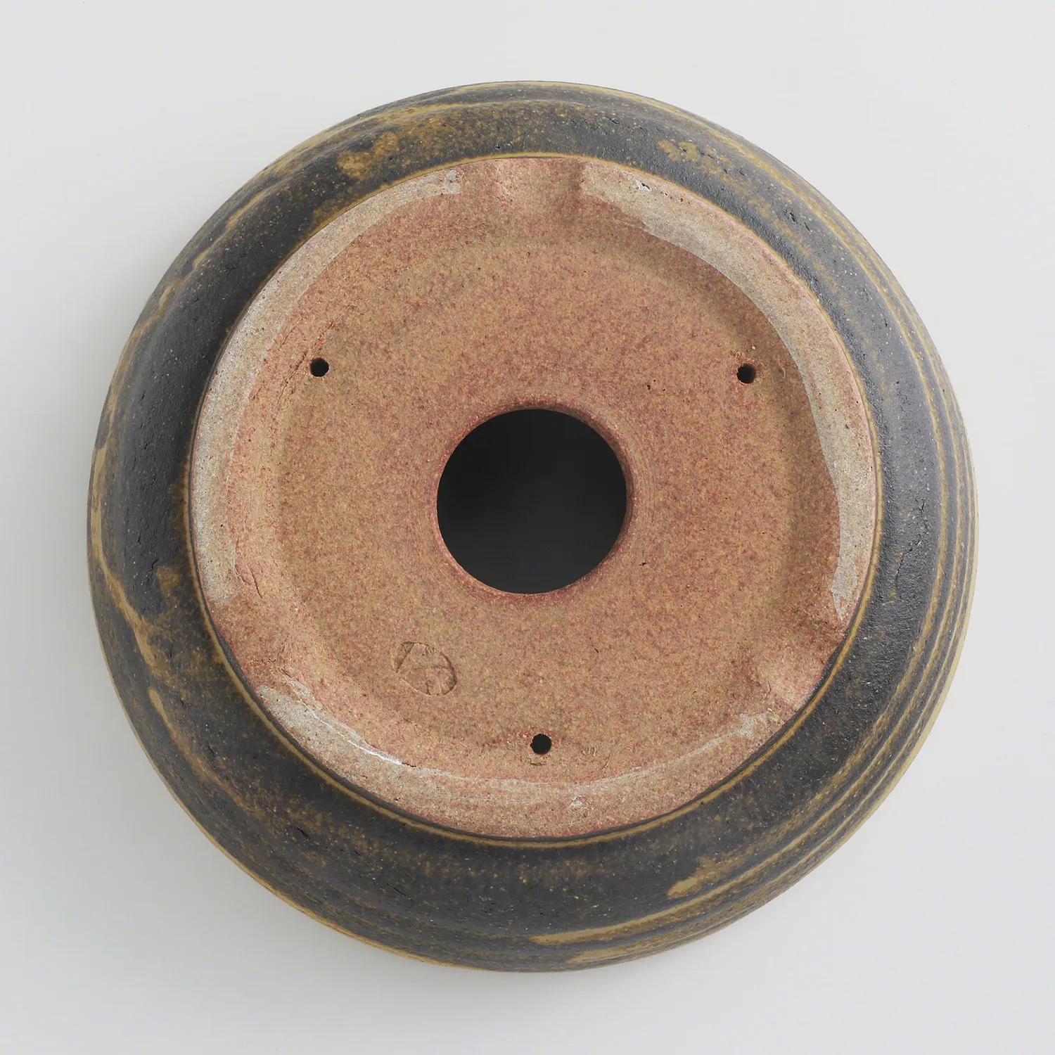 Wazakura Shigaraki γλάστρα μπονσάι 210mm ριγέ καφέ