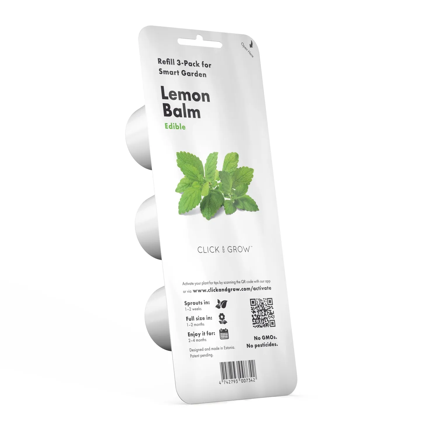 Click and Grow Lemon Balm κάψουλες φυτών 3-pack ήπιο