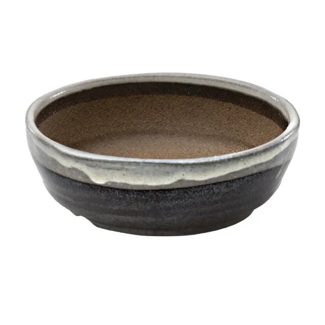 Wazakura Shigaraki γλάστρα μπονσάι 170 mm λευκή ρίγα