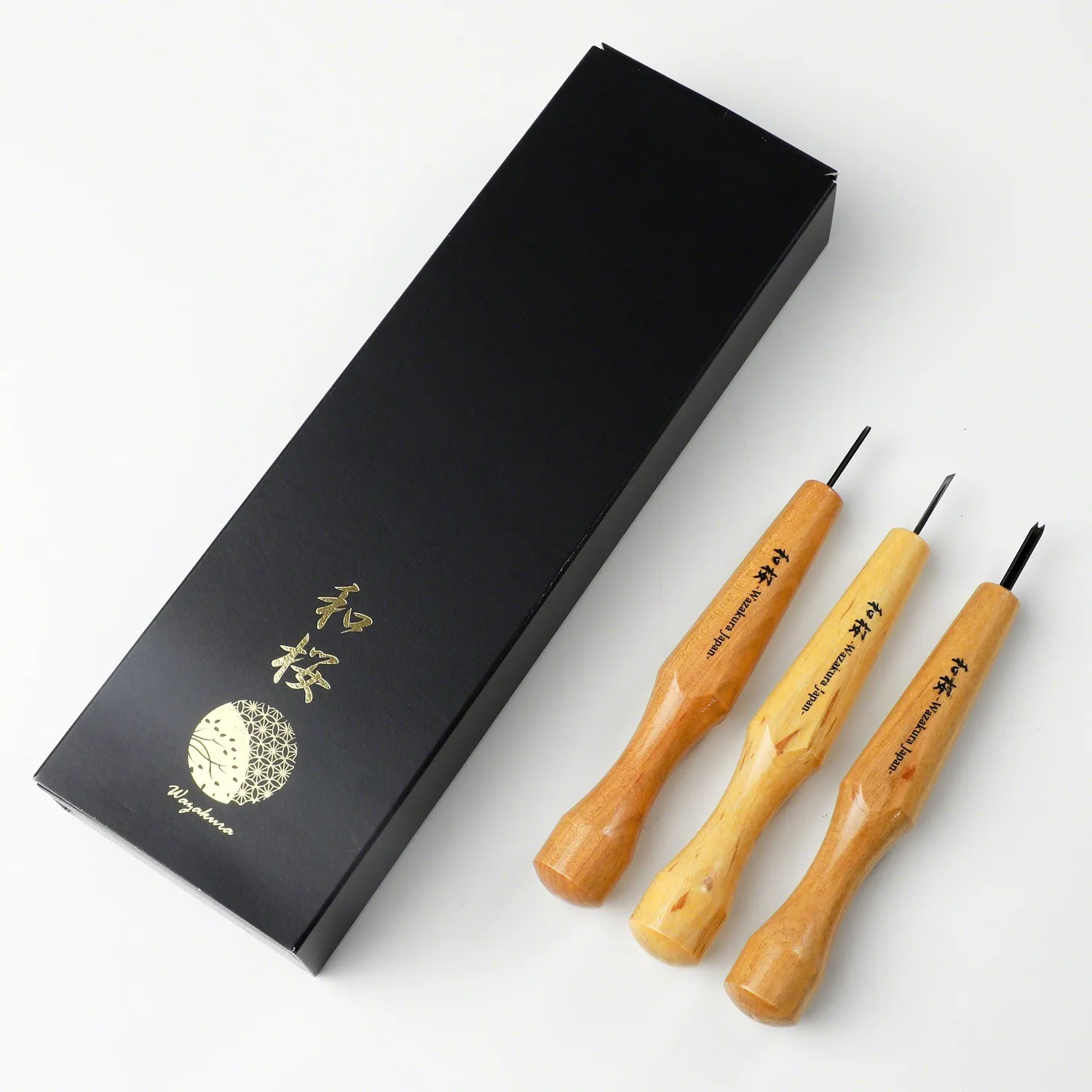 Wazakura Chisel Kit 1.5mm σετ σκαρπέλα ξύλου 3τμχ jin