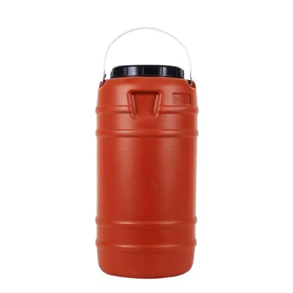 MyAgroMarket Βαρέλι πλαστικό 14lt με χερούλι καφέ