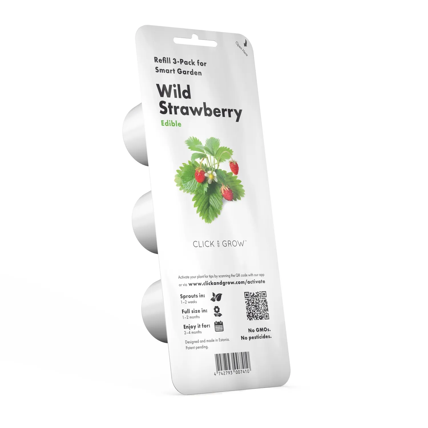 Click and Grow Wild Strawberry κάψουλες φυτών 3-pack γλυκιά
