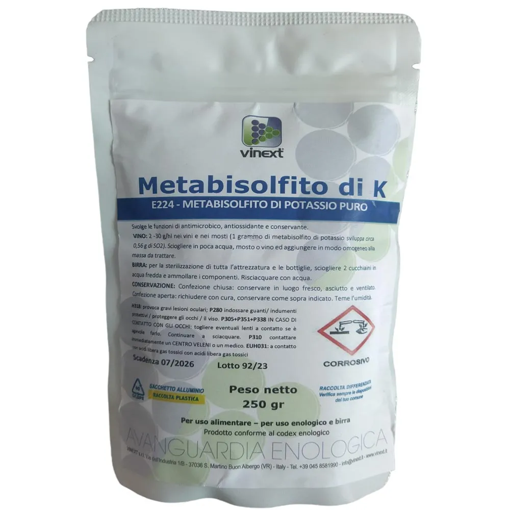 MyAgroMarket μεταμπισουλφίτ καλίου 250gr για κρασί