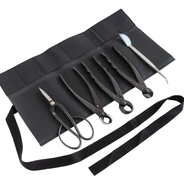 Wazakura Σετ Εργαλείων Bonsai 5τμχ Ashinaga Ψαλίδι Θήκη