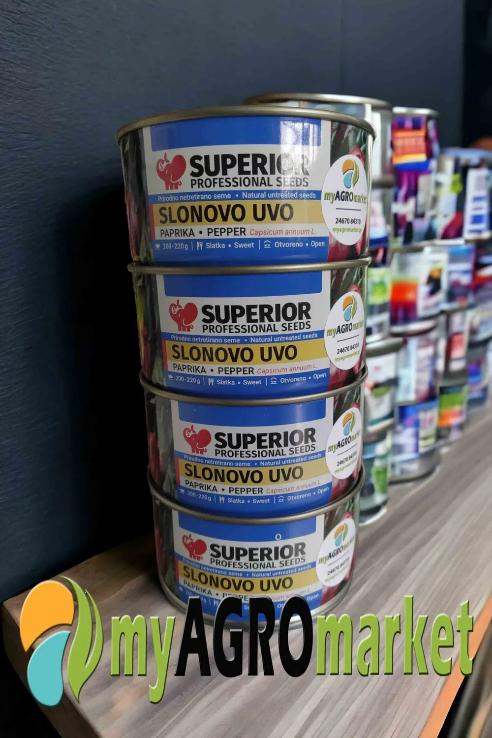 MyAgroMarket Slonovo Uvo πιπεριά Φλωρίνης σπόροι 100gr