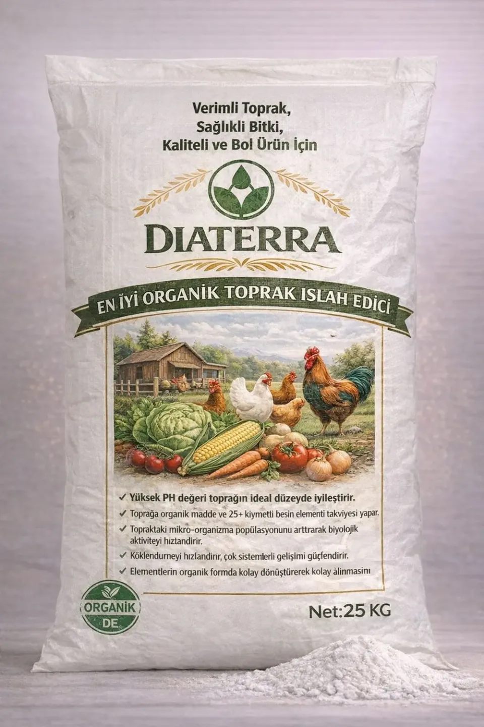 DIATERRA Grow εδαφοβελτιωτικό με χουμικά για ρίζες