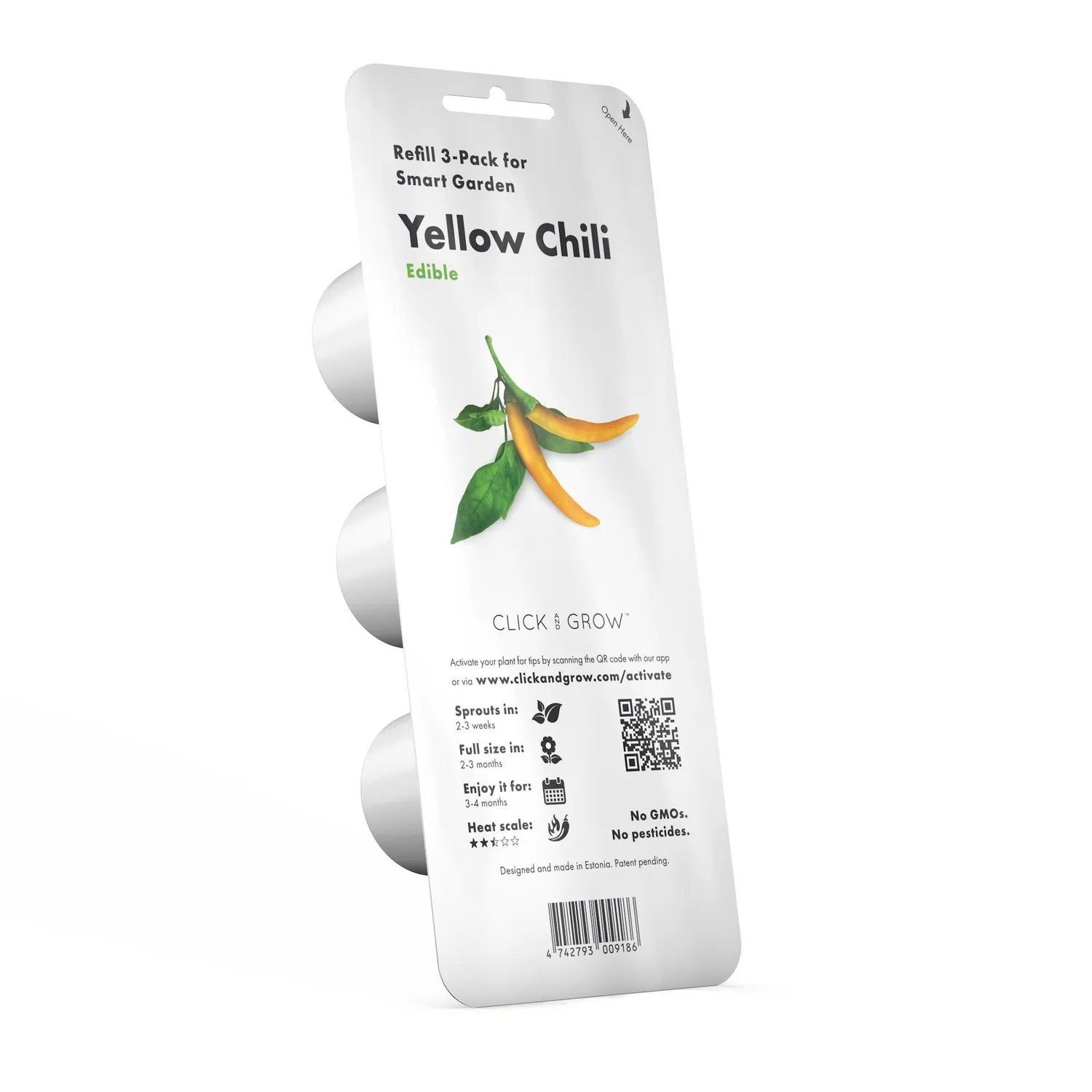 Click and Grow Yellow Chili κάψουλες φυτών 3-pack καυτερή