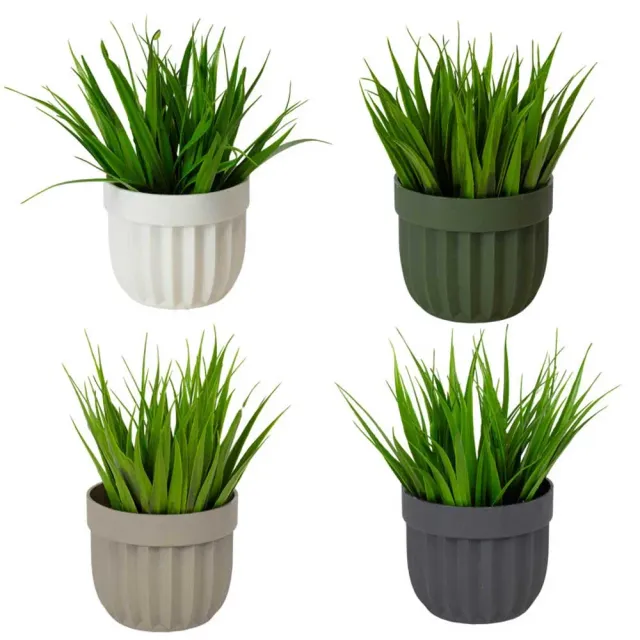 MyAgroMarket Grass τεχνητό φυτό με γλαστράκι 9x17cm