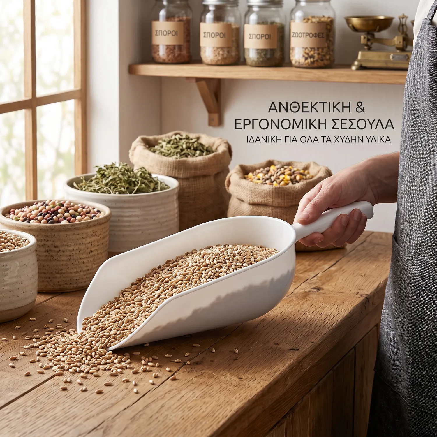MyAgroMarket Σέσουλα Πλαστική Λευκή 25cm για Κήπο